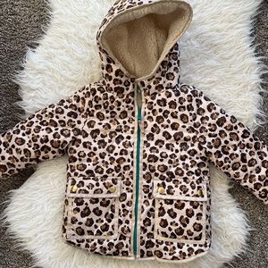 Jcrew Kids Outerwear leopard coat.